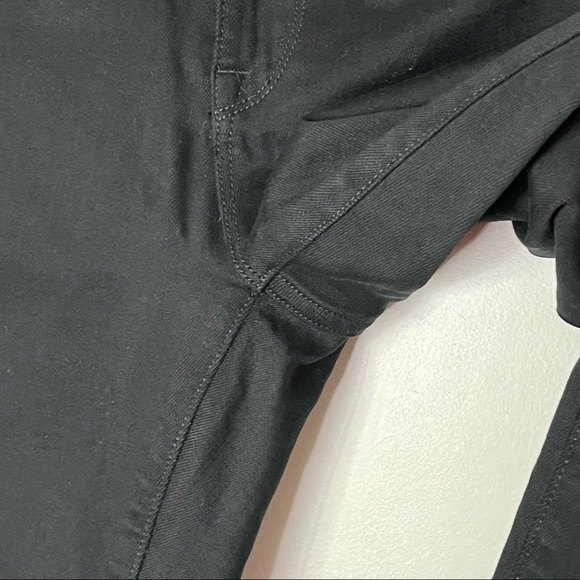 Baldwin Maxwell Crop Flare Jeans Women’s Size 26 Black Raw Hem Mid Rise - Picture 14 of 15